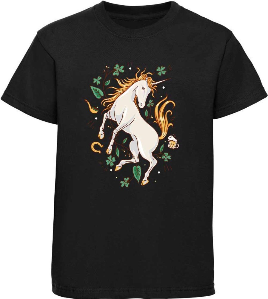 Kinder T-Shirt  Aufsteigendes Einhorn